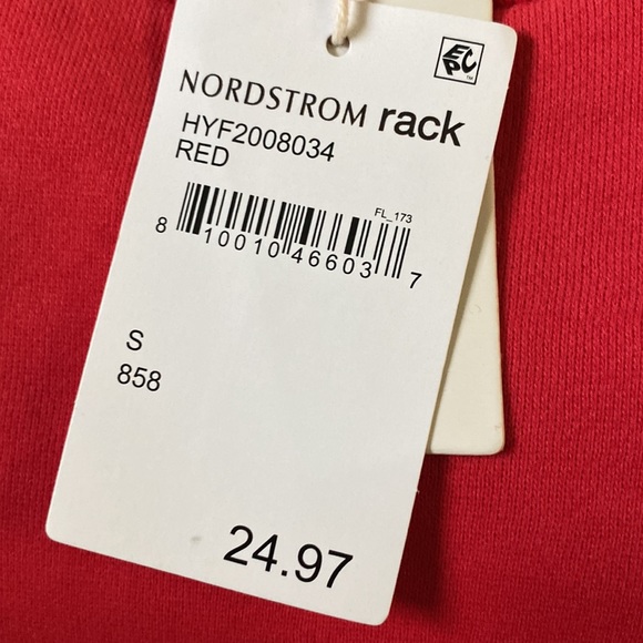 Cali be red cropped cinch sweatshirt. BNWT - Picture 4 of 5